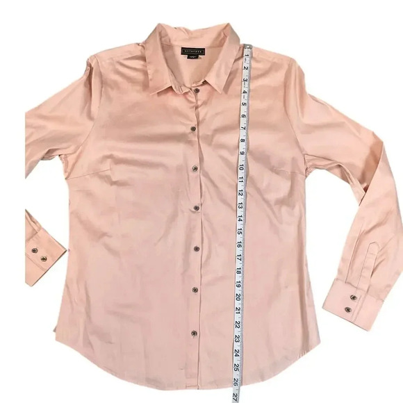 Metaphor Long Sleeve Blouse Button Up Front Size Large Used 97% Cotton - Picture 6 of 10